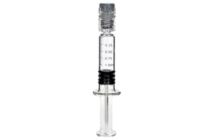 Glass Dab Applicator Syringe - Short Fat